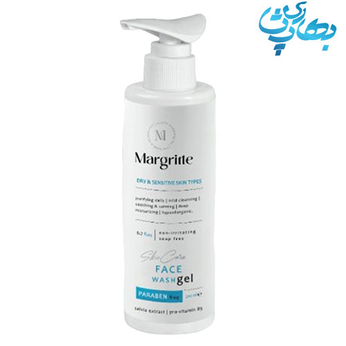 ژل شستشوی صورت، مناسب برای پوست خشک و حساس، حجم 200 میلی‌لیتر، برند مارگریت