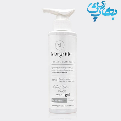 ژل شستشو صورت روشن کننده، برند مارگریت، برای افزایش شفافیت و کاهش لک‌های پوستی